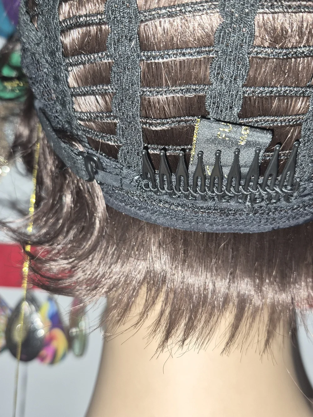 Classic Short Brown Wig with Soft Waves - Women Hair
